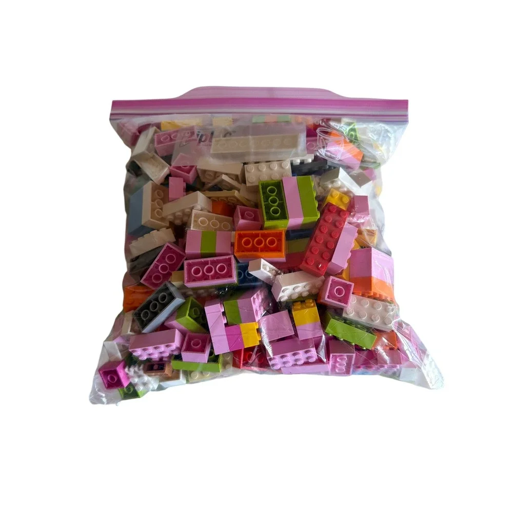 LEGO Bulk Bricks Multicolor Mixed Lot Assorted Building Parts Pieces 2 lb Bag